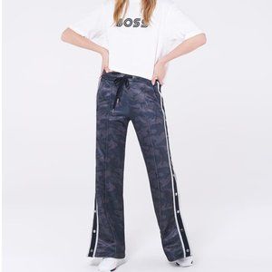 XS Veronica Beard X Bandier Camo Black Track Pants